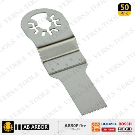Versa Tool 20mm Stainless Steel Multi-Tool Saw Blades, PK 50 AB50F